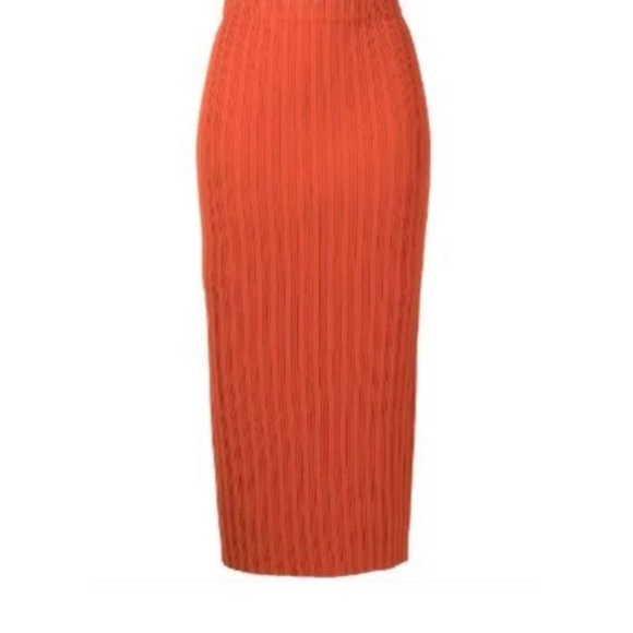 NEW Pretty Little Thing Orange Skirt/Crop Top set - Picture 5 of 5